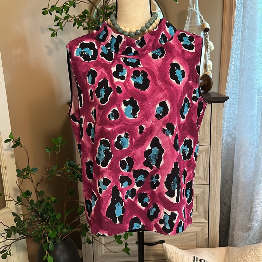 Marni Leopard-Print Tank Top in Dry Rose - Picture 4 of 12